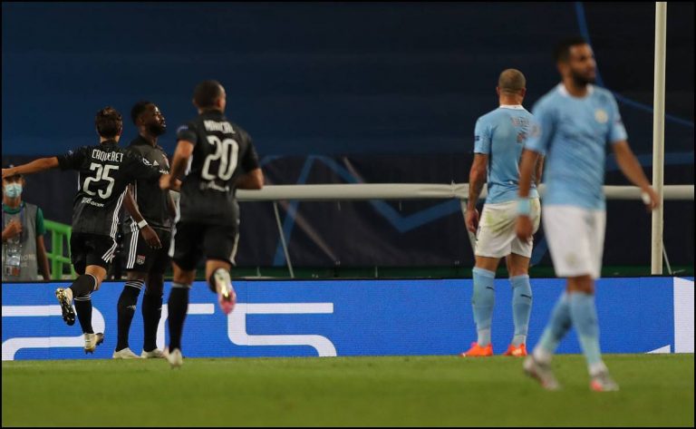 Lyon derrota al Manchester City y los elimina de Champions