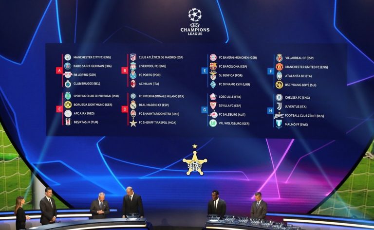 Fechas y horarios de todos los partidos de la J1 de la Champions League